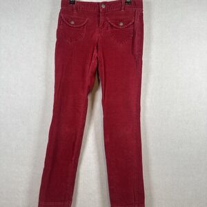 2 Pair of Girls Size 10‎ Pants Old Navy Velour Red and OshKosh Drawstring Denim